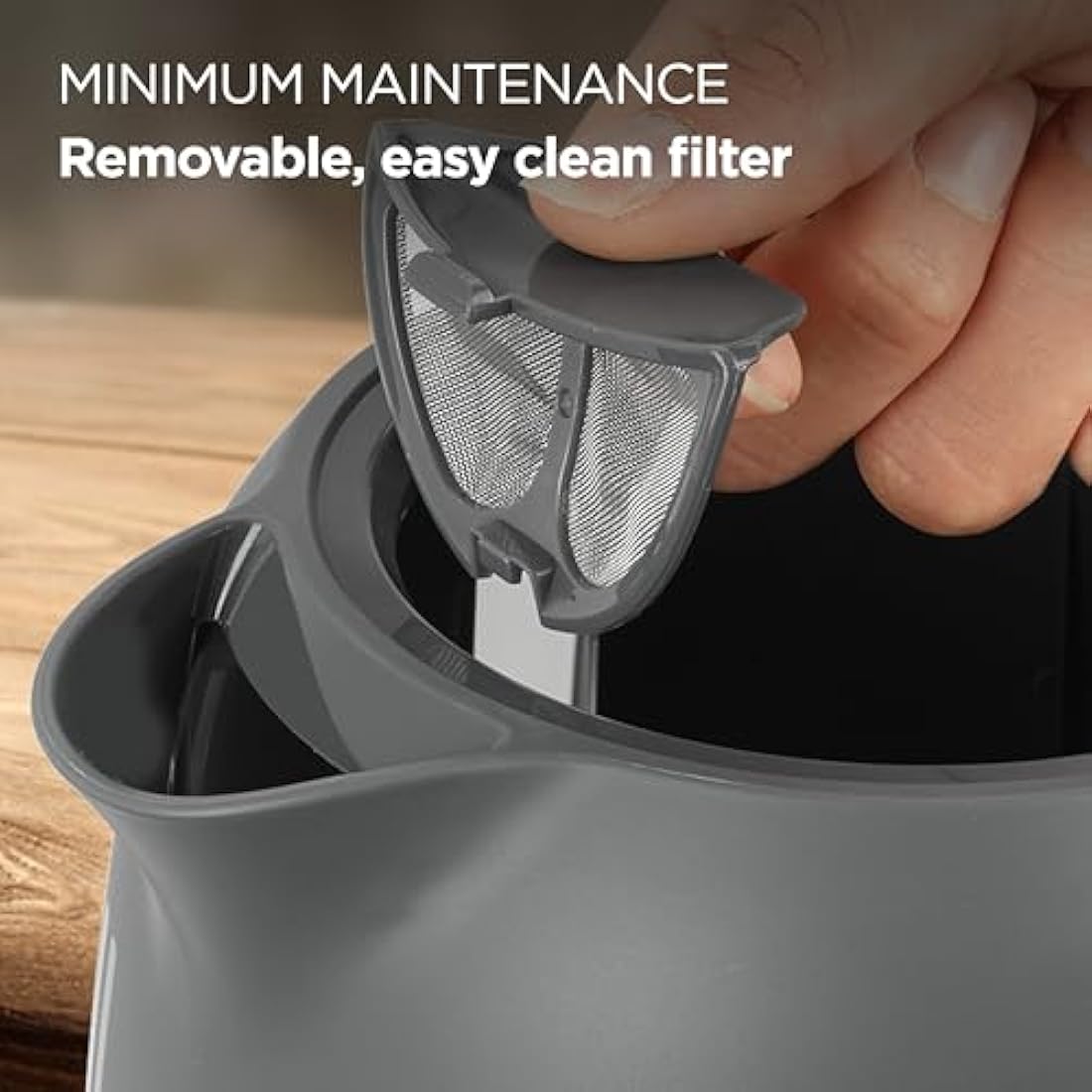 Kenwood Dusk Electric Kettle | 1.7L Fast Boil 3000W | Slate Grey