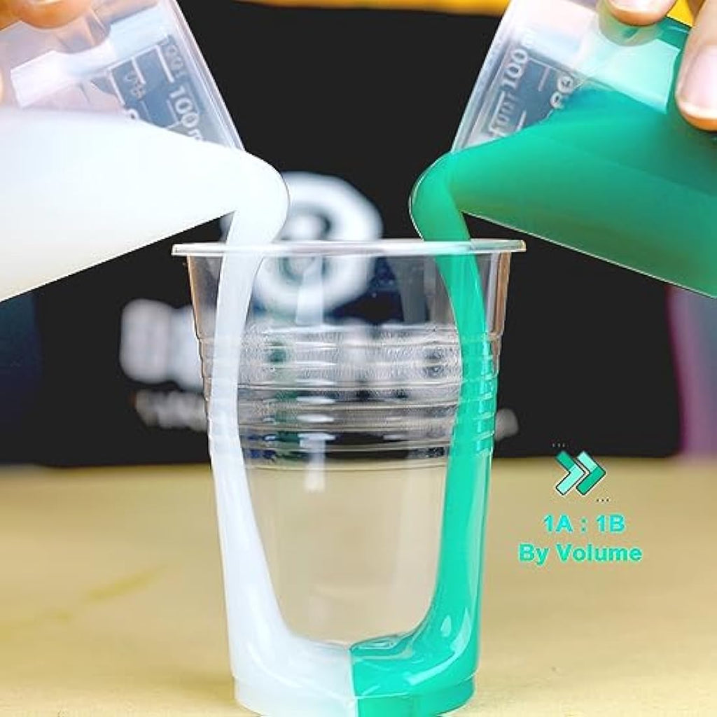 BBDINO Platinum Silicone Mould Making Kit – 600g Jade Green Liquid Rubber