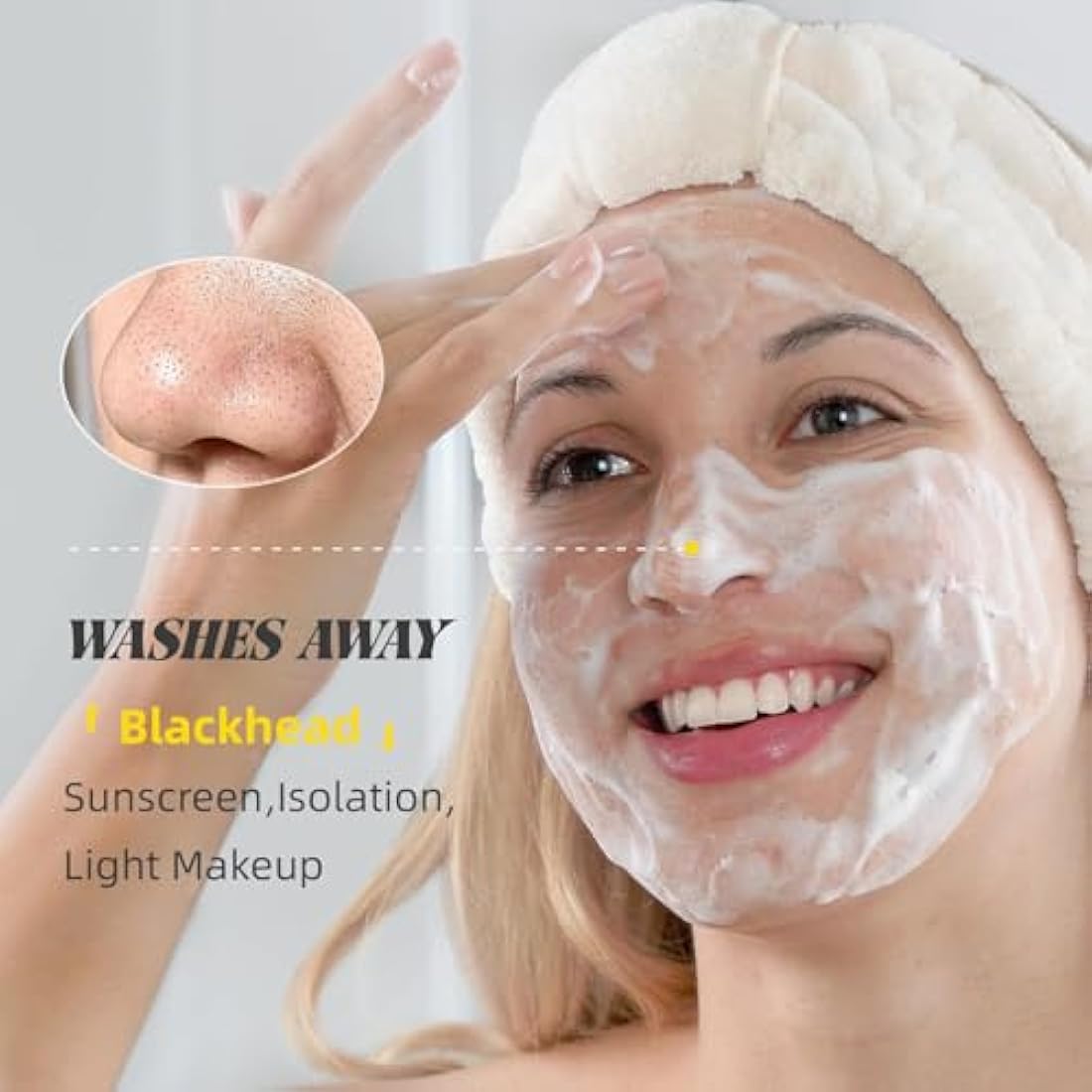 VGO Dual-Tube Amino Acid Face Cleanser | Pore Cleansing Mud Mask (100g)