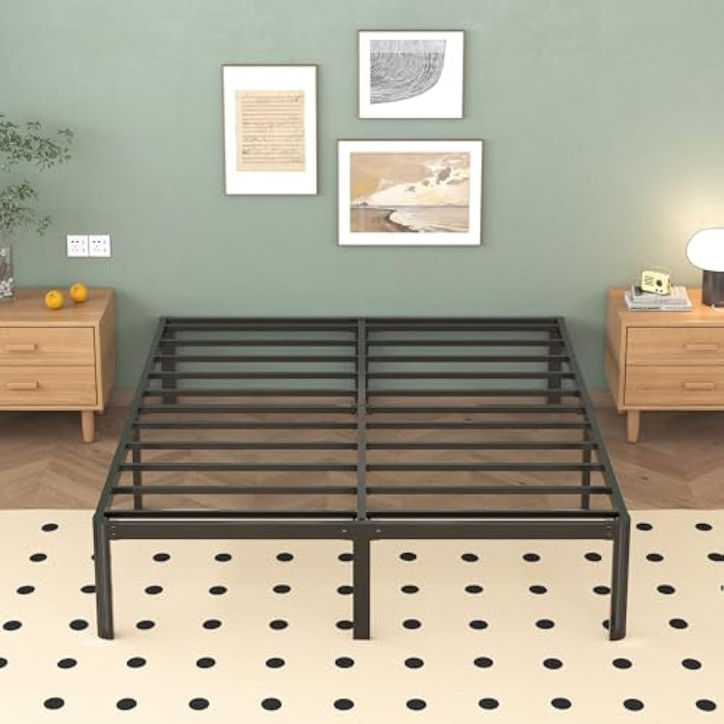 Lutown Small Double 4ft Metal Bed Frame – Heavy Duty & Noise Free