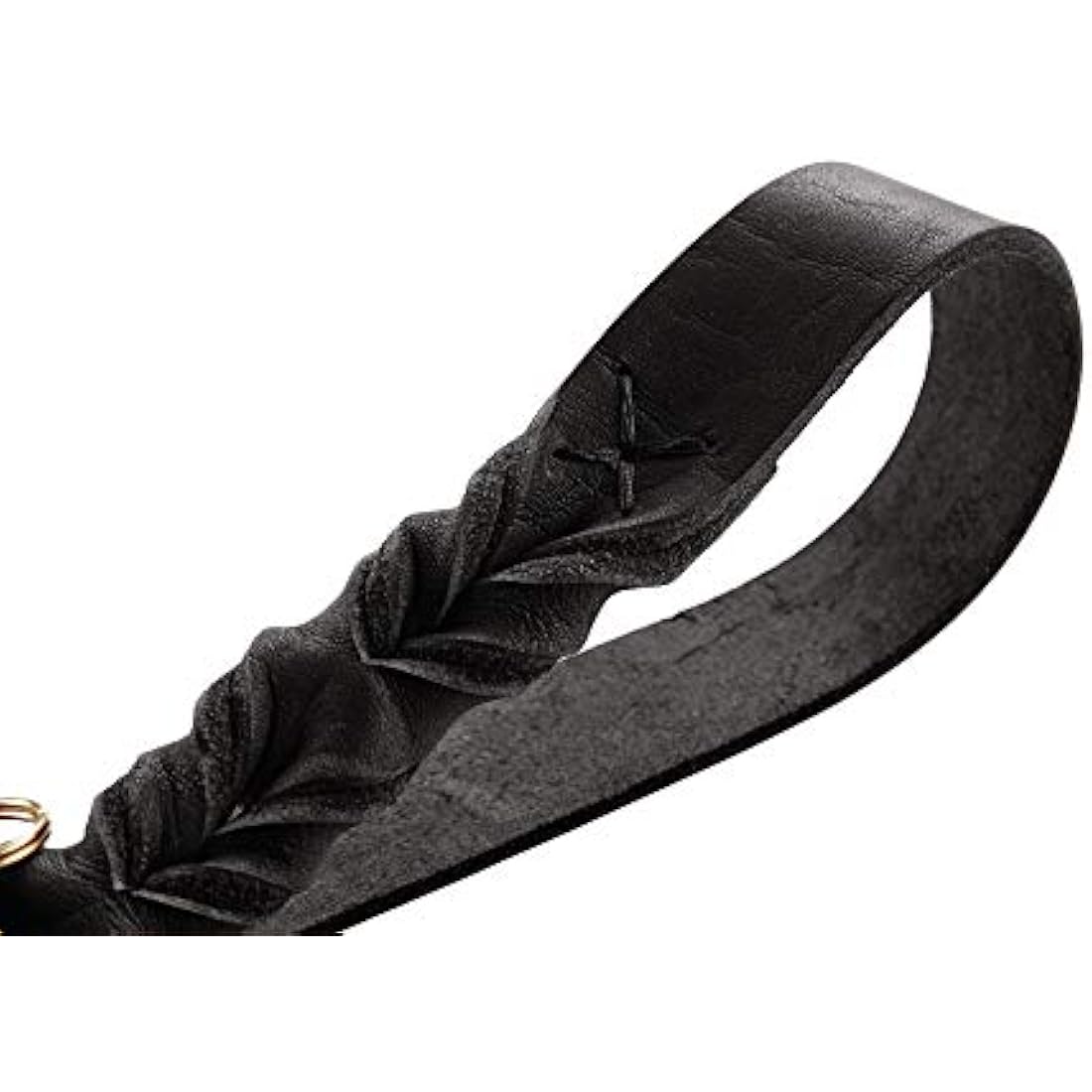 Hunter Sansibar Solid Braided Leather Dog Lead – 3-Way Adjustable Black