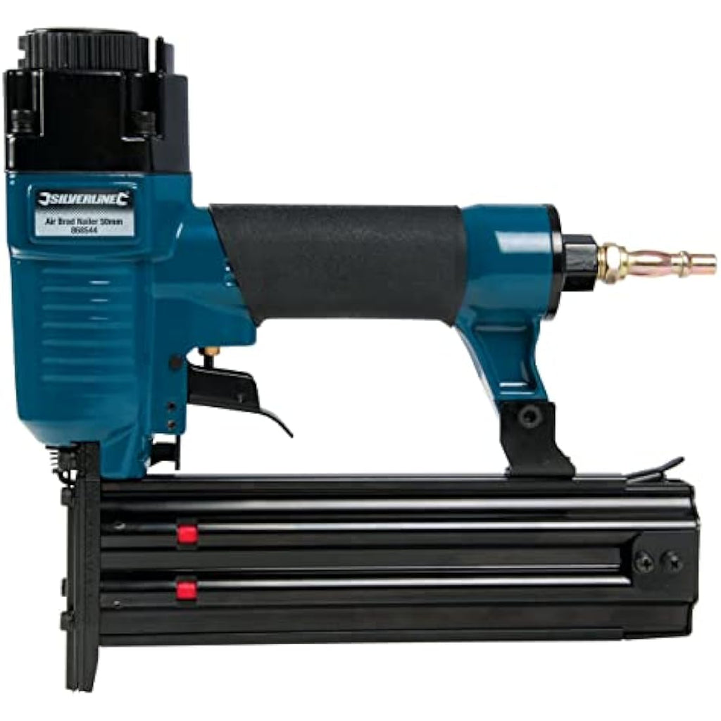 Silverline 868544 Air Brad Nailer – 18 Gauge 50mm Pneumatic Tool