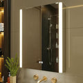 KWW LED Medicine Cabinet with Defogger | Wall Mounted Mirror (55 x 70 cm)