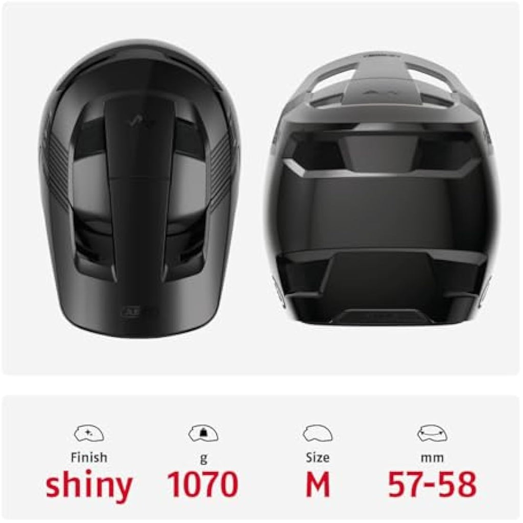 ABUS HiDrop Full-Face MTB Helmet – ABS Shell Downhill Bicycle Gear