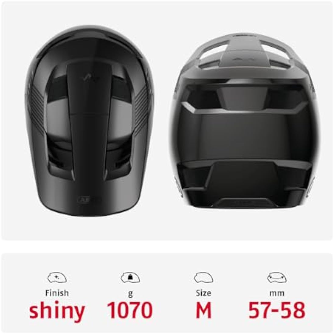 ABUS HiDrop Full-Face MTB Helmet – ABS Shell Downhill Bicycle Gear