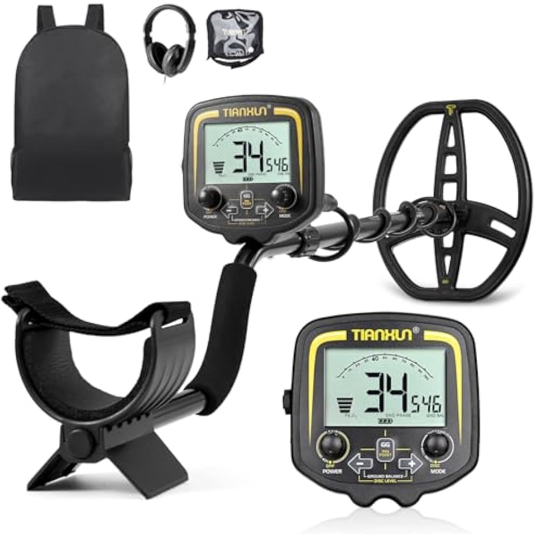Hazlewolke Professional Metal Detector | 11" Waterproof Coil Gold Finder