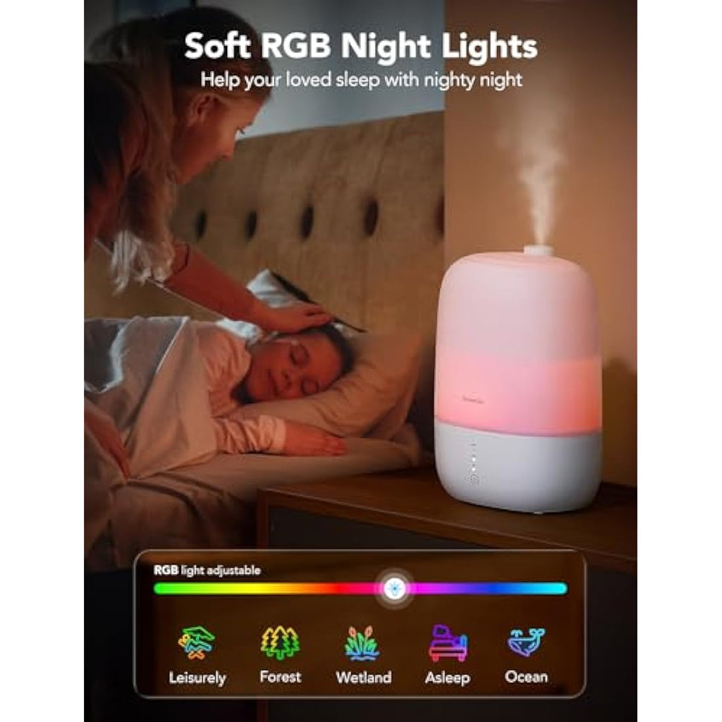 GoveeLife 3L Smart Cool Mist Humidifier | WiFi App & Voice Control