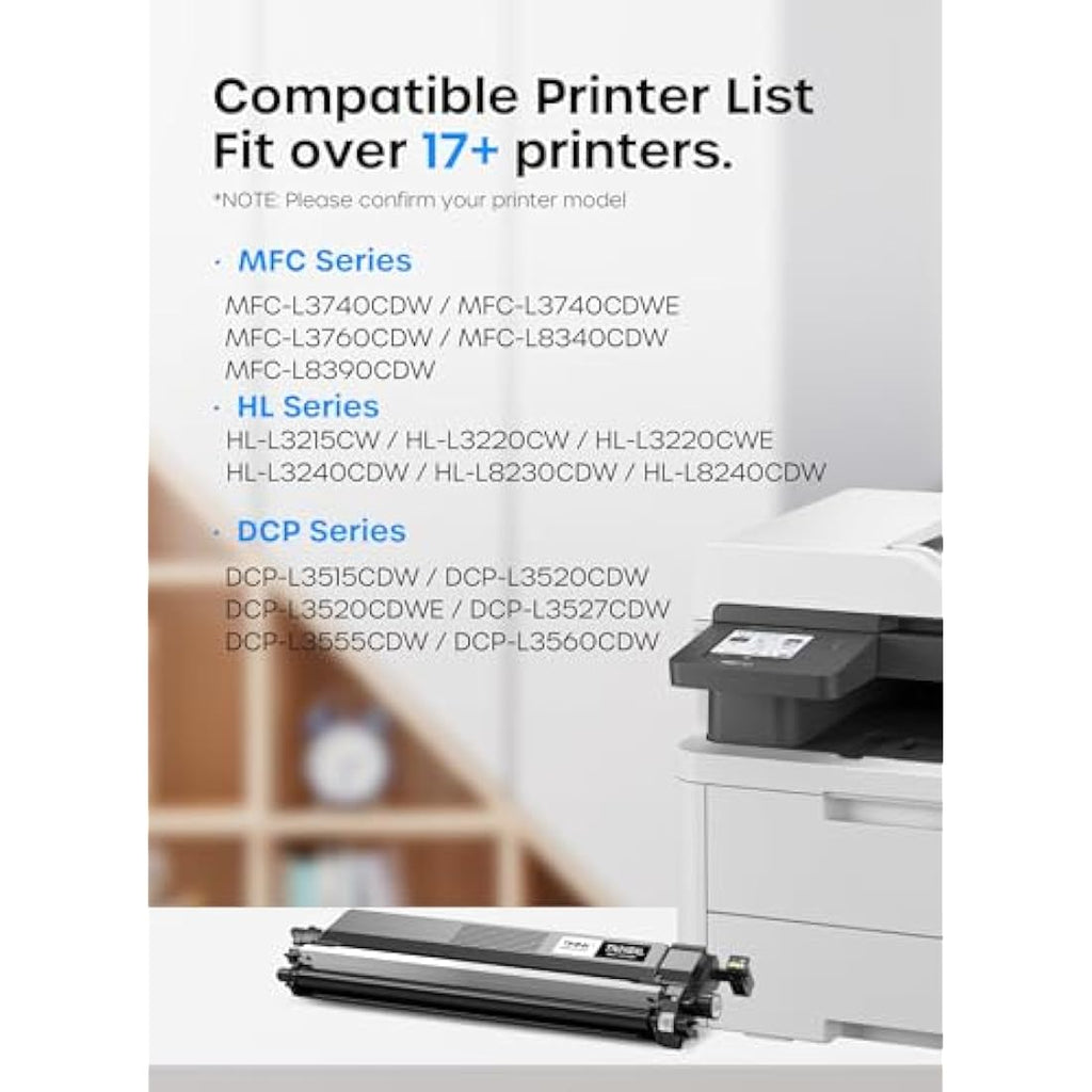 Timink TN248XL High Yield Toner Cartridge for Brother Printers | 5-Pack