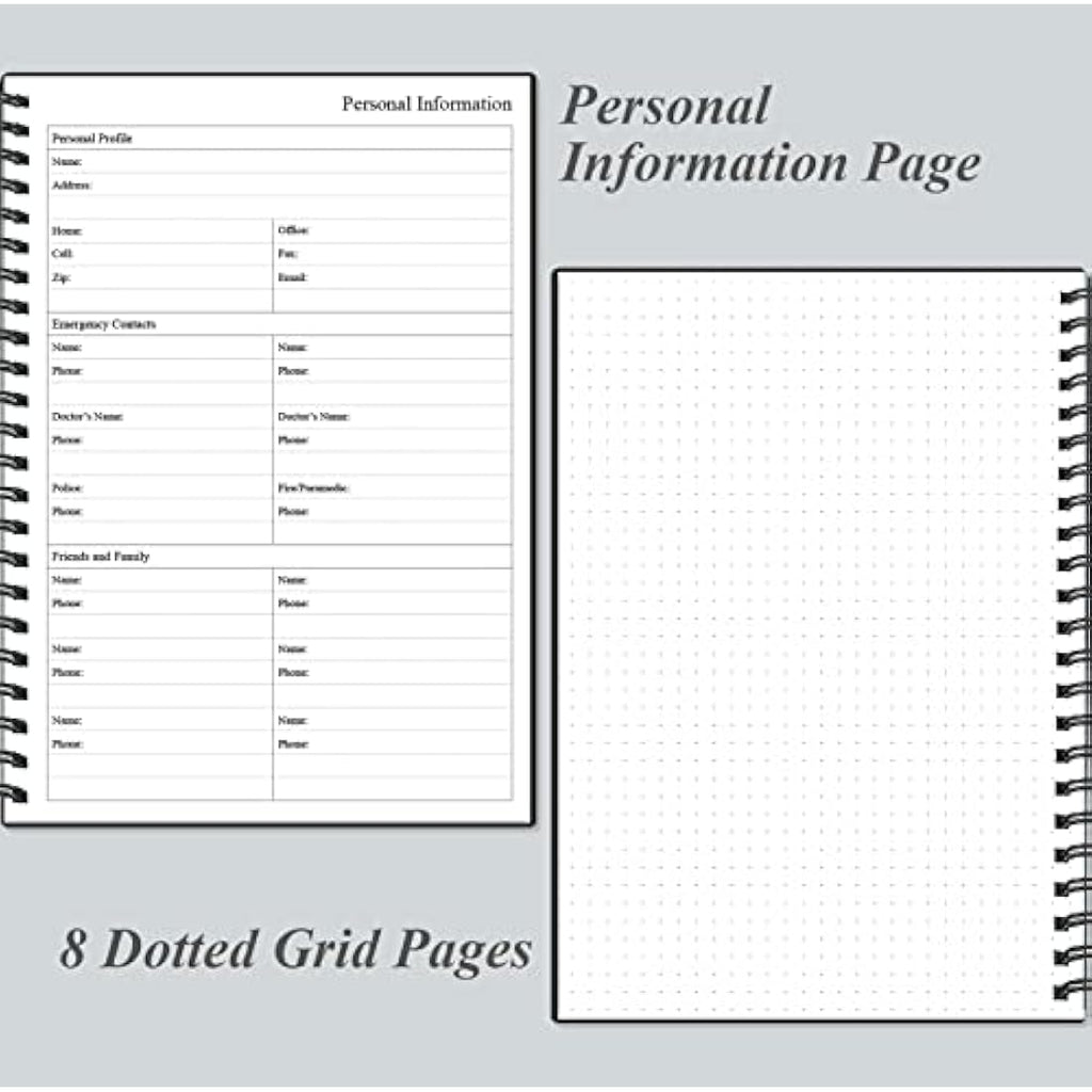Jolof Store Undated Daily Planner – A5 Hourly Schedule & To Do List Notebook