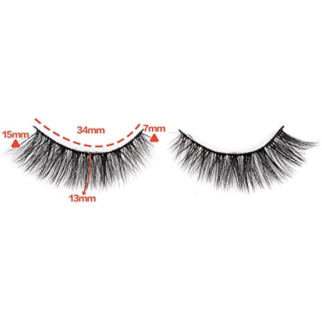 Newcally 3D Faux Mink Lashes – Natural Cat Eye Look, 14 Pairs
