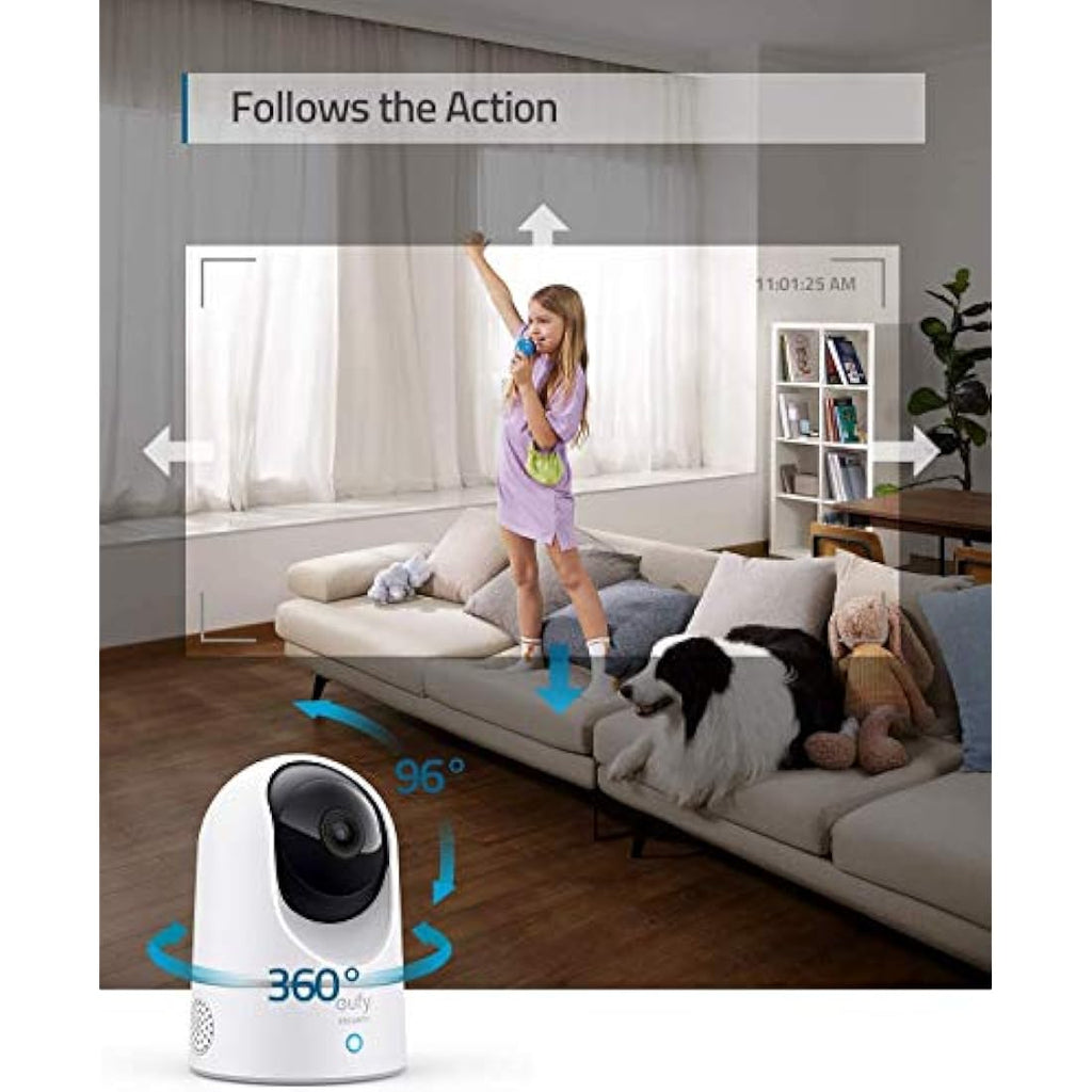 eufy Security Solo IndoorCam E220 | 2K Pan & Tilt Wi-Fi Security Camera