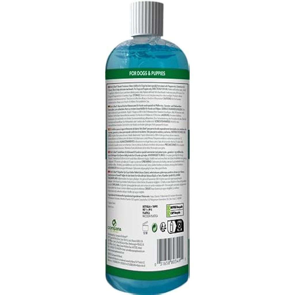Vet’s Best Dog Breath Freshener – Natural Water Additive for Plaque, 500ml