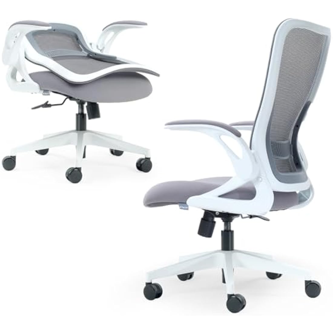 Tervo Model U – Foldable Ergonomic Mesh Office Chair with Flip-Up Arms