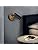 Jolof Store Industrial Black & Wood Wall Sconce - Rotatable GU10 Lamp 2-Pack