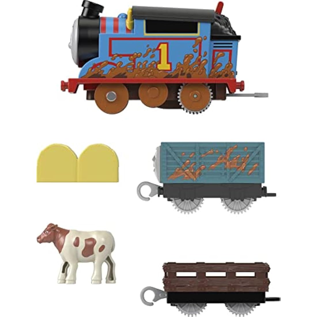 Thomas & Friends Muddy Farm Thomas Motorized Toy Train Engine - HDY73