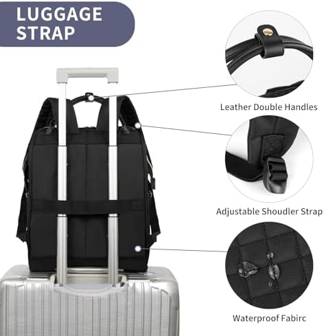 17 Inch Laptop Backpack – Water Repellent Travel Rucksack