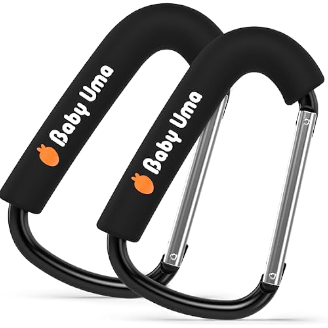 Baby Uma XL Pram Hooks – 2 Pack Large Aluminium Stroller Clips