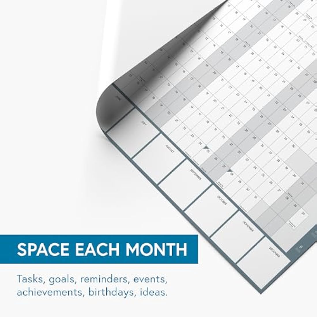 Clear Mind Concepts 2026 Wall Planner – Large A1 Yearly Calendar