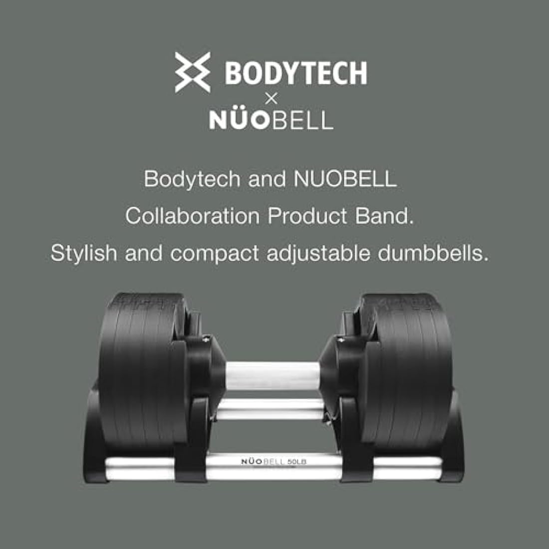 Bodytech Adjustable Dumbbell – One-Hand Weight Change Home Gym Gear