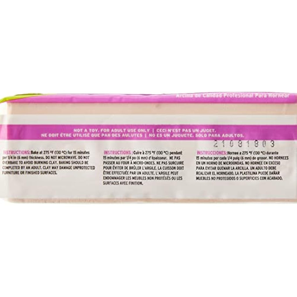 Super Sculpey Living Doll Polymer Clay – Light Skin Tone, 454g Bar