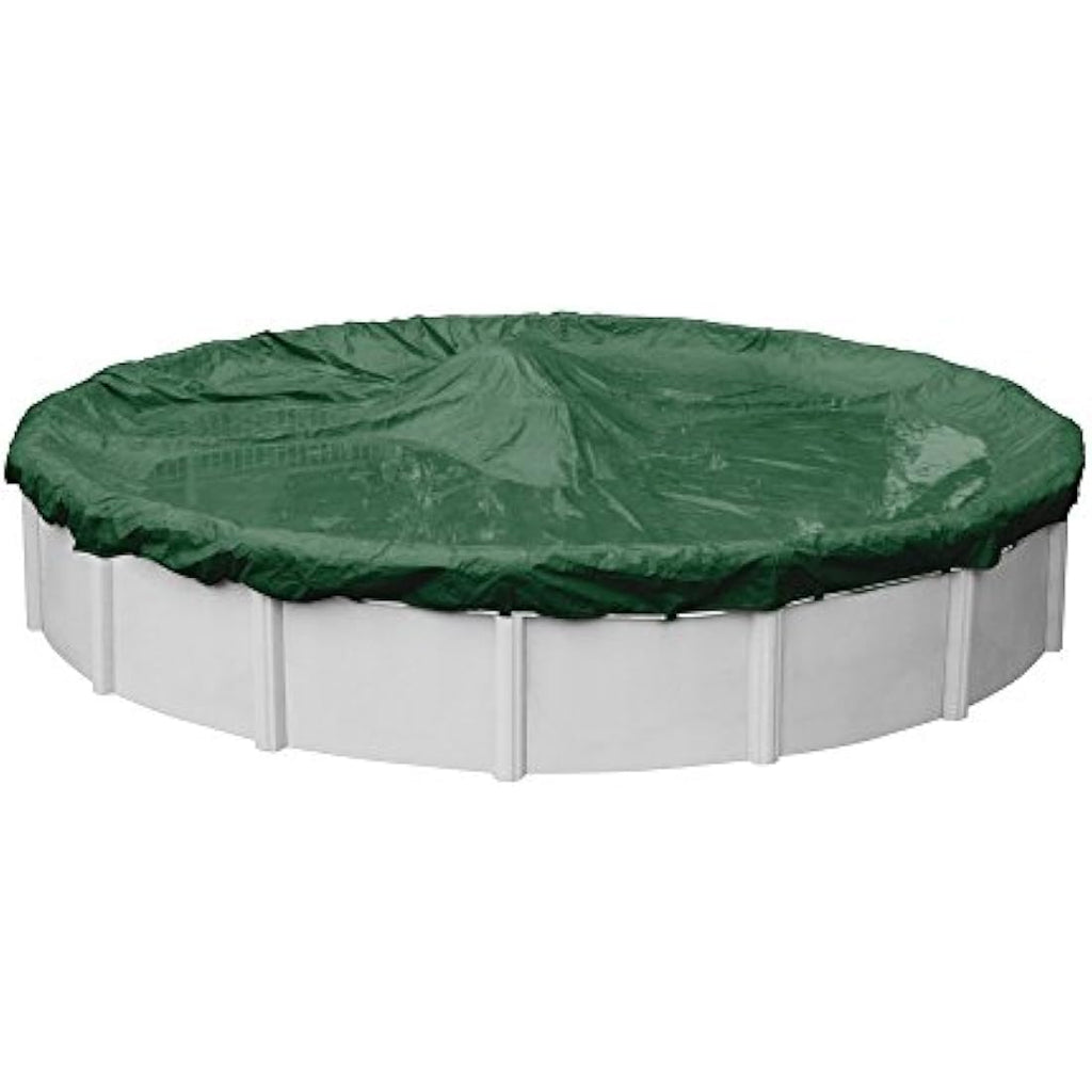 Pool Mate Extra Heavy-Duty Green Winter Pool Cover for 21 ft Pools