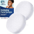 HartFelt Facial Sponges – Reusable Exfoliating Face Scrubber, 2 Pack