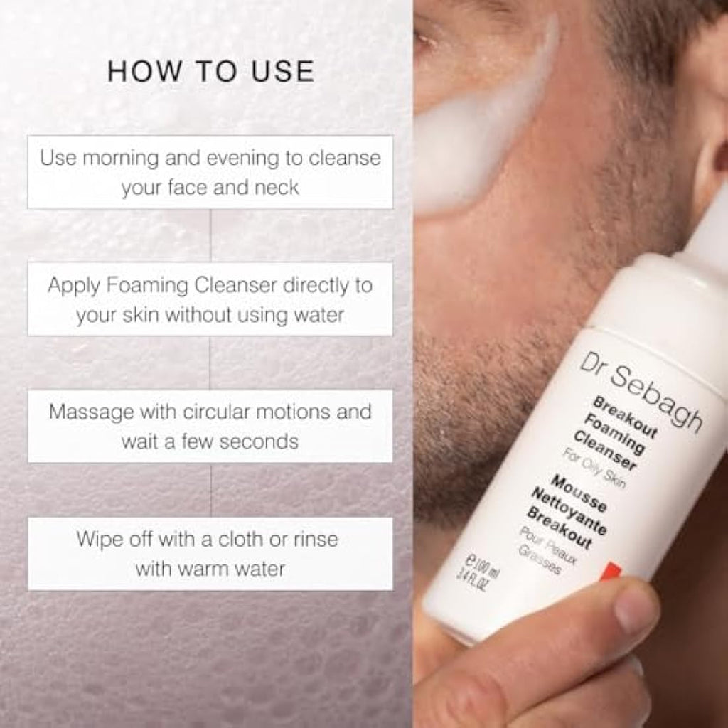 Dr Sebagh Breakout Foaming Cleanser – 100ml Blemish & Oil Control