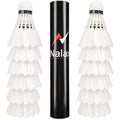 Duck Feather Badminton Shuttlecocks – 12-Pack Professional Birdies