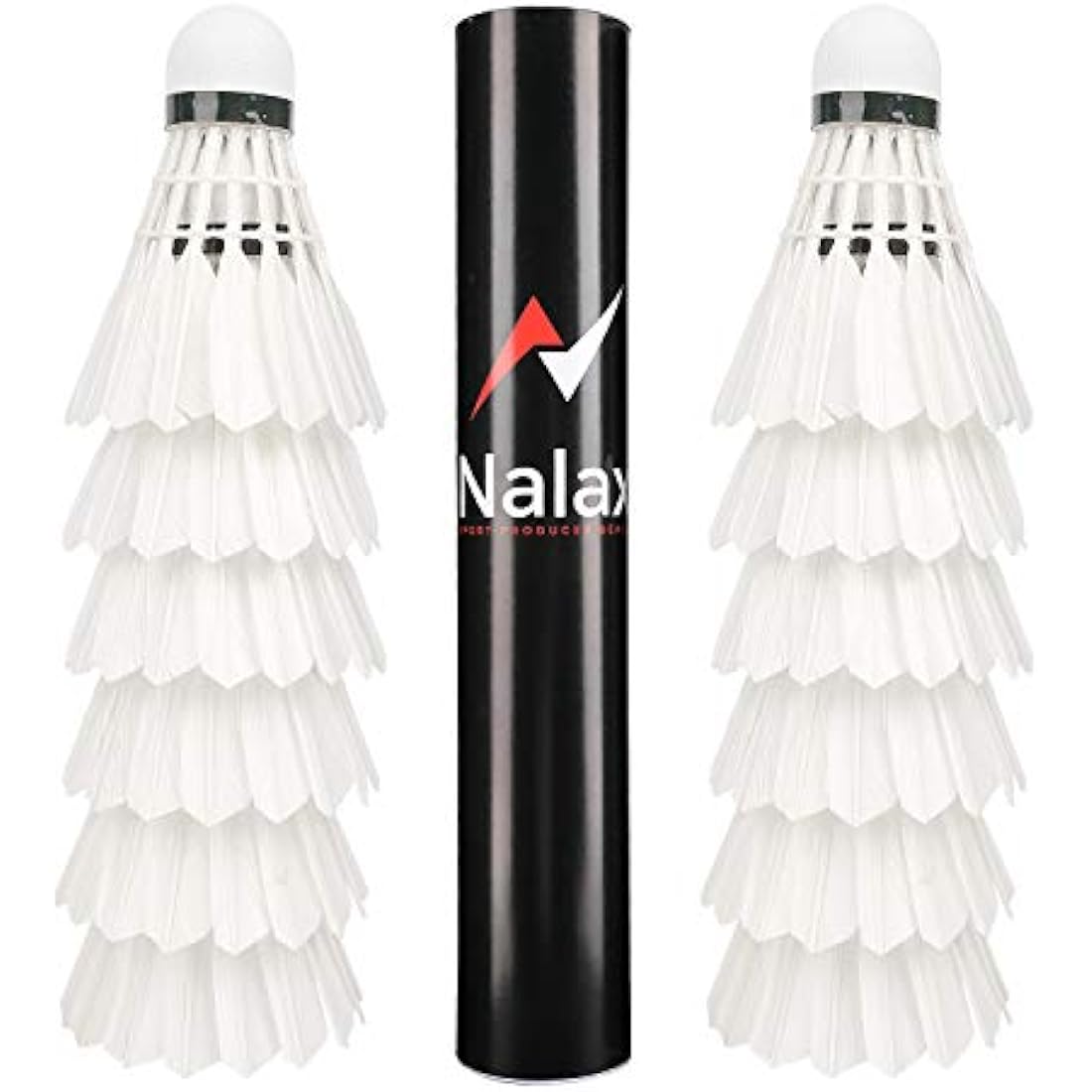 Duck Feather Badminton Shuttlecocks – 12-Pack Professional Birdies