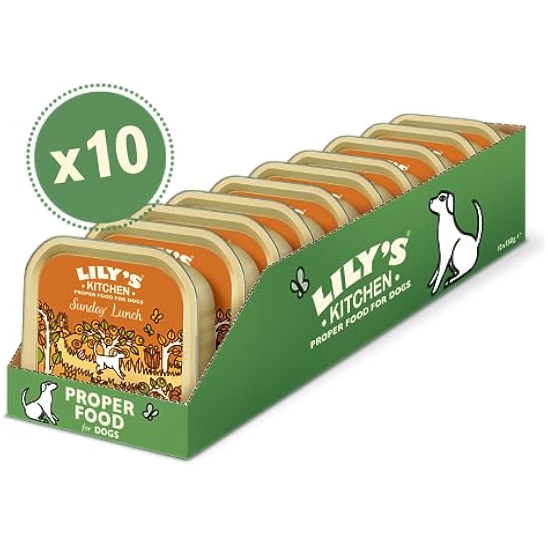 Lily's Kitchen Sunday Lunch Grain-Free Wet Dog Food - 10 x 150g Trays