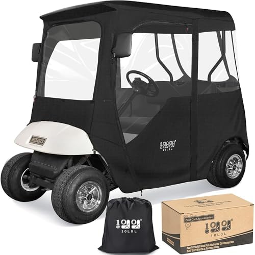 10L0L EZGO TXT RXV Golf Cart Enclosure | 600D Waterproof Heavy Duty Cover