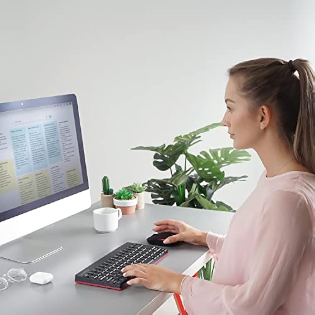 Perixx PERIDUO-712 Wireless Mini Keyboard and Mouse Combo | UK Layout
