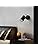 Jolof Store Modern Wooden Wall Light – Adjustable Black GU10 Spotlight