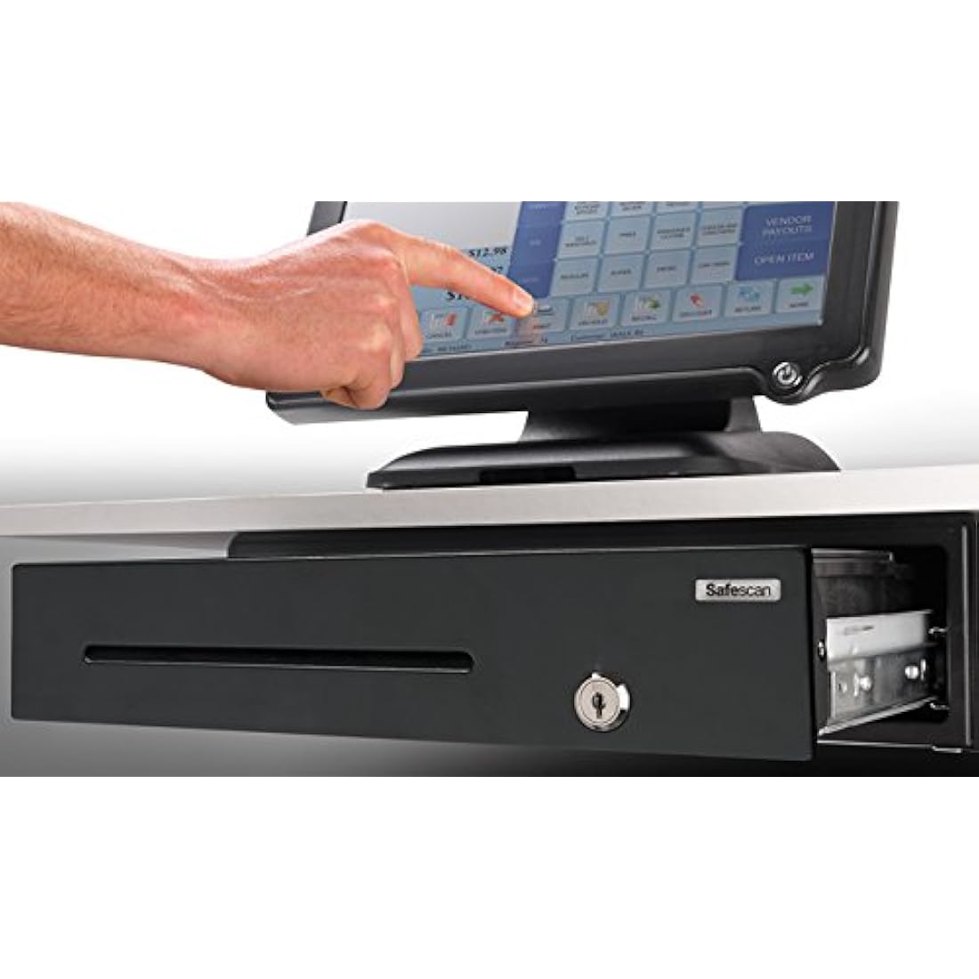 Safescan SD-3540 Cash Drawer | 4 Note & 8 Coin Slots | RJ-12 Connection