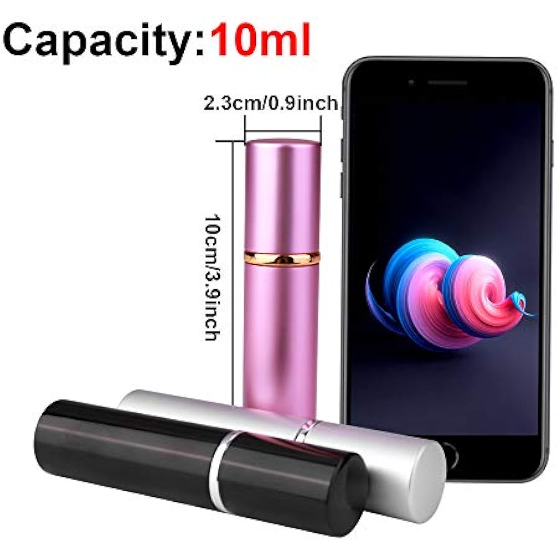 Refillable Perfume Atomiser – 3 Pcs 10ml Travel Spray Bottles