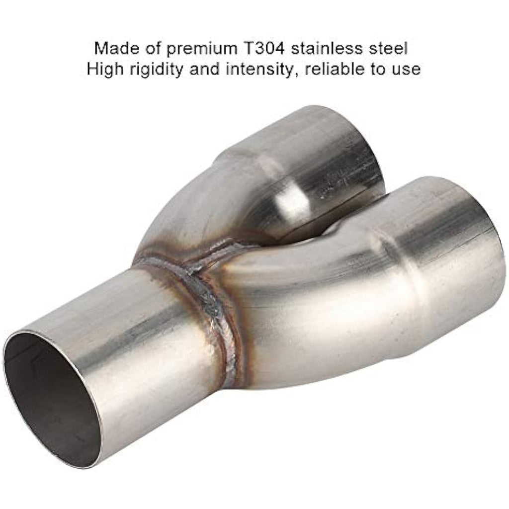 Gorgeri Stainless Steel Exhaust Y Pipe Adapter – 2.5in Dual Outlet