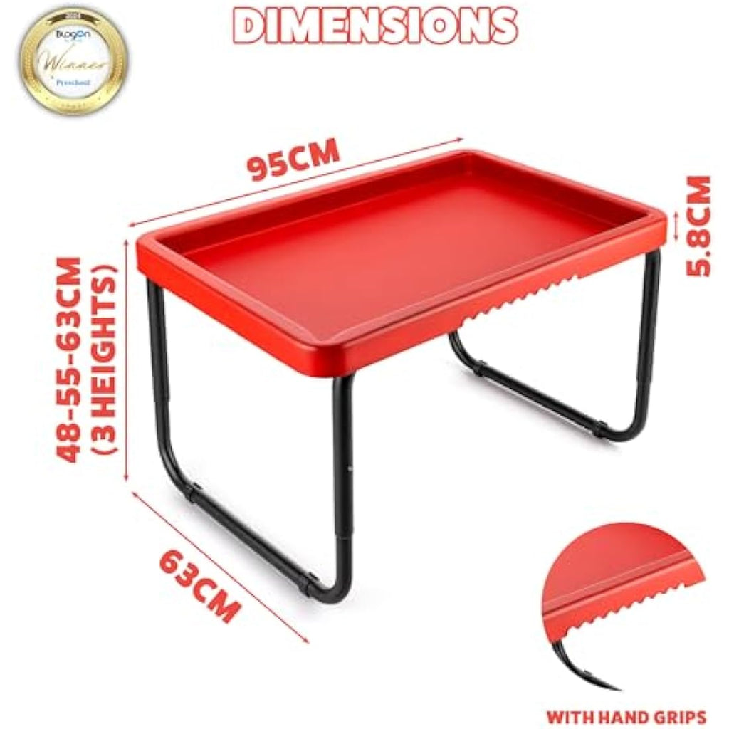 Toyrific Play Tray - Adjustable Sensory Activity Table for Kids
