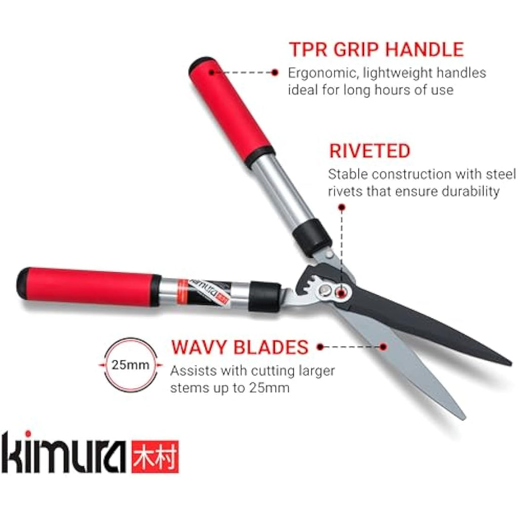 Kimura Pro Hedge Shears – Japanese SK5 Steel & Lightweight Aluminium