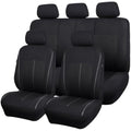 Jolof Store Black Jacquard Car Seat Covers – Universal Full Set