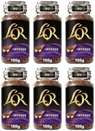 L'OR Intense Instant Coffee – Dark Roast Gourmet Jars, 6 x 150g (900g)