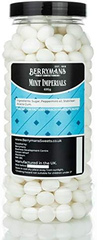 Mint Imperials Retro Sweets Gift Jar – Berrymans Traditional Candy