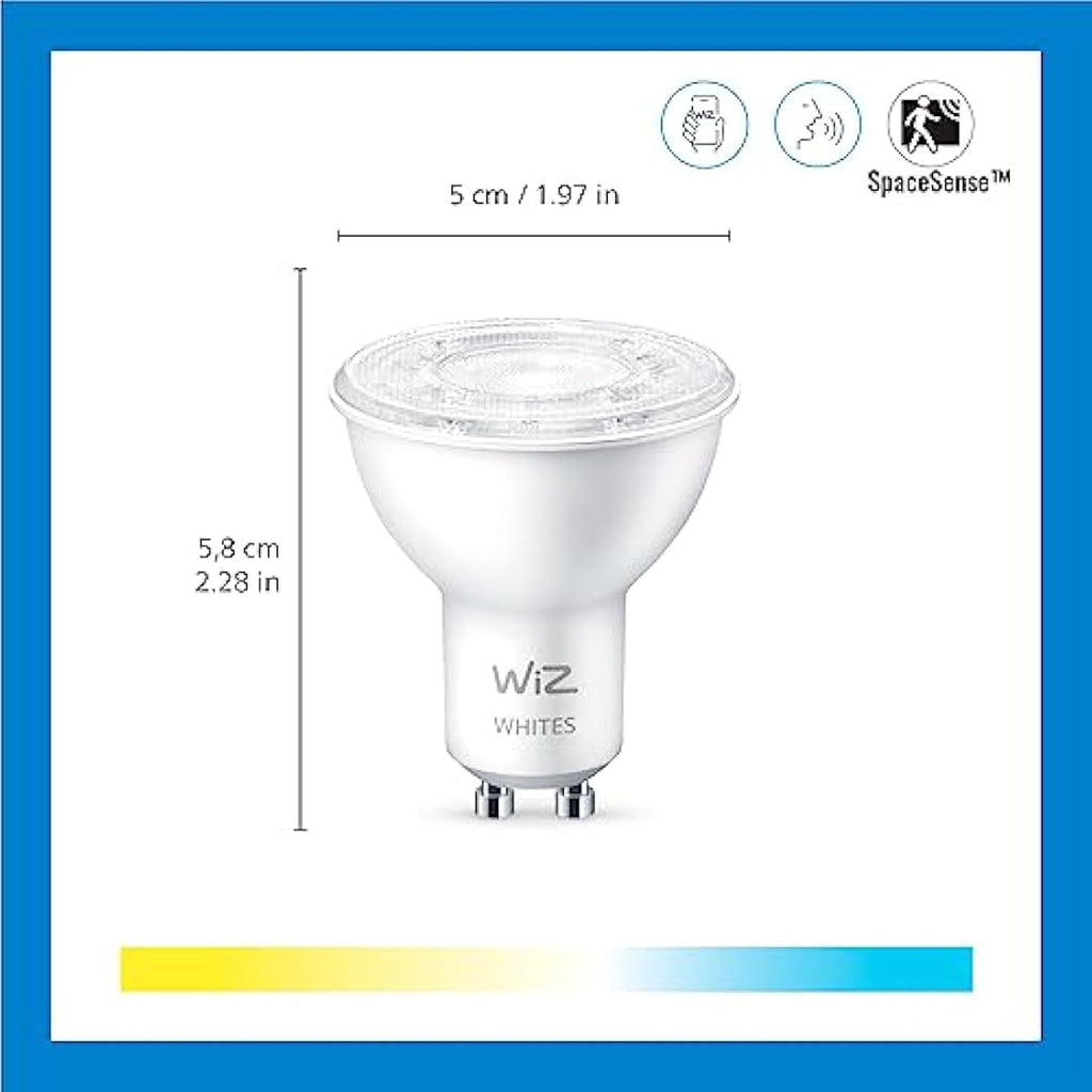 WiZ Smart LED Superslim Ceiling Light | 2600lm RGB Colour – Black