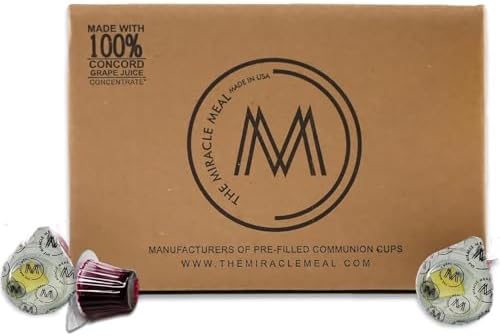 The Miracle Meal Pre-Filled Communion Cups & Wafers - 250 Count Box