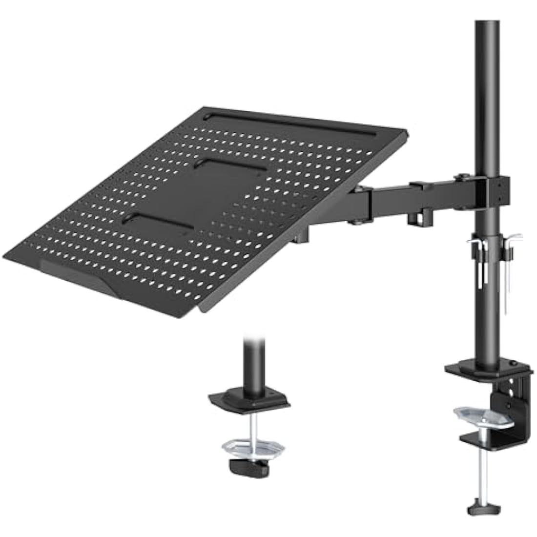 Redbat Laptop Arm & Monitor Mount | Height Adjustable Desk Stand up to 17"