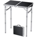 FUNYKICH 2ft Folding Camping Table | 3-Height Adjustable Aluminum Table