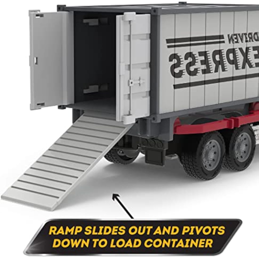 Driven by Battat Container Truck Toy with Lights and Sounds – Age 3+