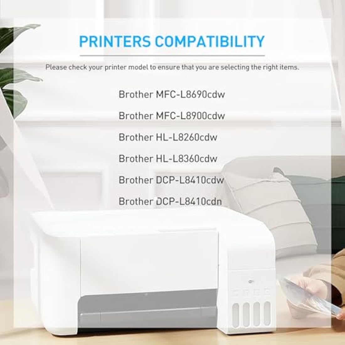 BAISINE TN423 Compatible Toner Cartridge 4-Pack for Brother MFC-L8690cdw