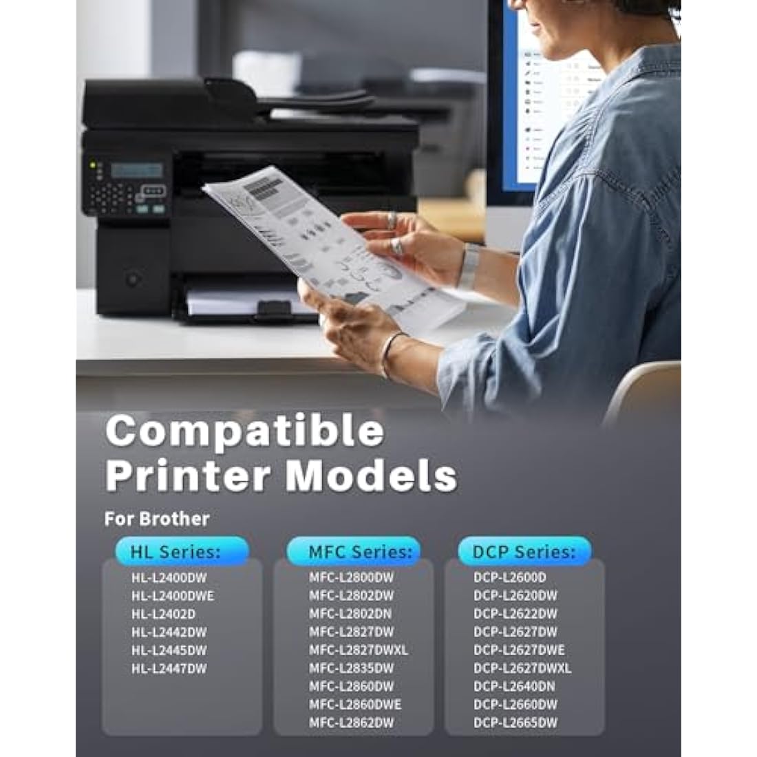 INK4U TN2510XL Black Toner Cartridge for Brother Printers | 3000 Pages
