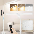 OUTON LED Floor Lamp - Double Head Dimmable Standing Lamp with Remote