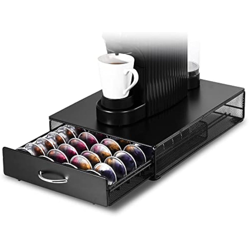 Coffee Pod Drawer for 40 Vertuoline – Metal Machine Stand